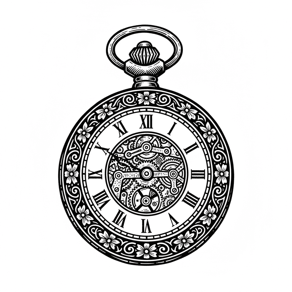 Engraving style example